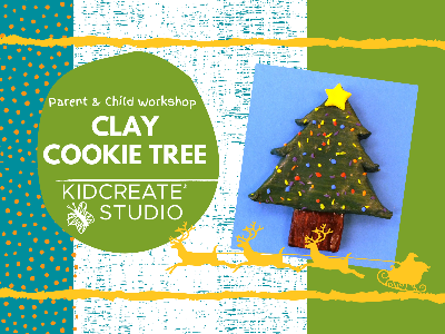 Kidcreate Studio - Houston Greater Heights. PARENT & CHILD Clay Cookie Tree Workshop (18 Months-6 Years)